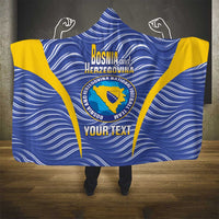 Custom Bosnia and Herzegovina Football Hooded Blanket Come On Zmajevi