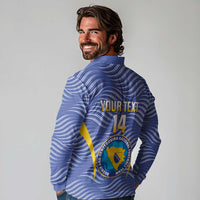 Custom Bosnia and Herzegovina Football Long Sleeve Polo Shirt Come On Zmajevi