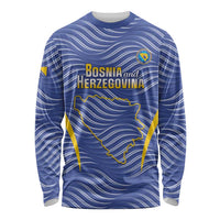 Custom Bosnia and Herzegovina Football Long Sleeve Shirt Come On Zmajevi