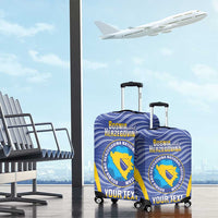 Custom Bosnia and Herzegovina Football Luggage Cover Come On Zmajevi