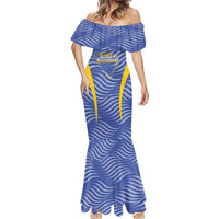 Custom Bosnia and Herzegovina Football Mermaid Dress Come On Zmajevi