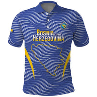 Custom Bosnia and Herzegovina Football Polo Shirt Come On Zmajevi
