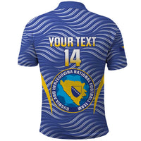 Custom Bosnia and Herzegovina Football Polo Shirt Come On Zmajevi