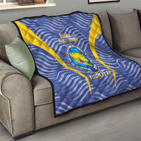 Custom Bosnia and Herzegovina Football Quilt Come On Zmajevi