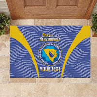 Custom Bosnia and Herzegovina Football Rubber Doormat Come On Zmajevi