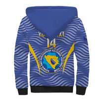Custom Bosnia and Herzegovina Football Sherpa Hoodie Come On Zmajevi