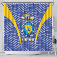 Custom Bosnia and Herzegovina Football Shower Curtain Come On Zmajevi