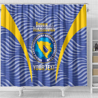 Custom Bosnia and Herzegovina Football Shower Curtain Come On Zmajevi