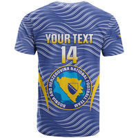 Custom Bosnia and Herzegovina Football T Shirt Come On Zmajevi