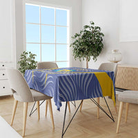 Custom Bosnia and Herzegovina Football Tablecloth Come On Zmajevi
