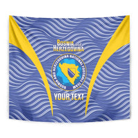 Custom Bosnia and Herzegovina Football Tapestry Come On Zmajevi