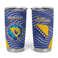 Custom Bosnia and Herzegovina Football Tumbler Cup Come On Zmajevi