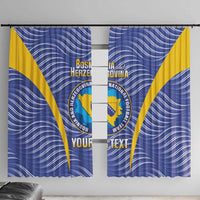 Custom Bosnia and Herzegovina Football Window Curtain Come On Zmajevi