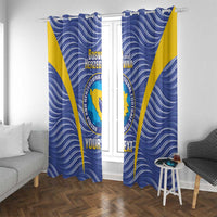 Custom Bosnia and Herzegovina Football Window Curtain Come On Zmajevi