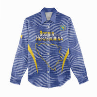 Custom Bosnia and Herzegovina Football Women Casual Shirt Come On Zmajevi