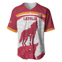 Custom Latvia Football Baseball Jersey Go Wolves Latvija Folk Pattern