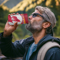 Custom Latvia Football 4 in 1 Can Cooler Tumbler Go Wolves Latvija Folk Pattern