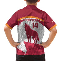 Custom Latvia Football Family Matching Summer Maxi Dress and Hawaiian Shirt Go Wolves Latvija Folk Pattern