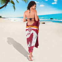 Custom Latvia Football Sarong Go Wolves Latvija Folk Pattern