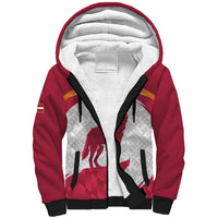 Custom Latvia Football Sherpa Hoodie Go Wolves Latvija Folk Pattern