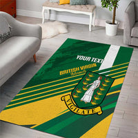 Custom British Virgin Islands Football Area Rug Come On Nature Boys