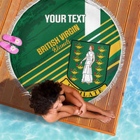 Custom British Virgin Islands Football Beach Blanket Come On Nature Boys