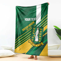 Custom British Virgin Islands Football Blanket Come On Nature Boys