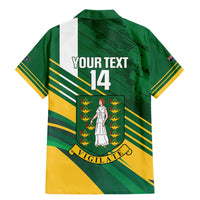 Custom British Virgin Islands Football Family Matching Mermaid Dress and Hawaiian Shirt Come On Nature Boys