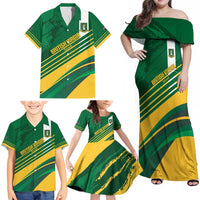 Custom British Virgin Islands Football Family Matching Off Shoulder Maxi Dress and Hawaiian Shirt Come On Nature Boys