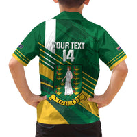 Custom British Virgin Islands Football Family Matching Summer Maxi Dress and Hawaiian Shirt Come On Nature Boys