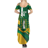 Custom British Virgin Islands Football Family Matching Summer Maxi Dress and Hawaiian Shirt Come On Nature Boys