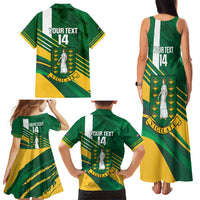 Custom British Virgin Islands Football Family Matching Tank Maxi Dress and Hawaiian Shirt Come On Nature Boys