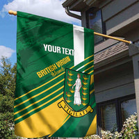 Custom British Virgin Islands Football Garden Flag Come On Nature Boys