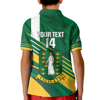 Custom British Virgin Islands Football Kid Polo Shirt Come On Nature Boys