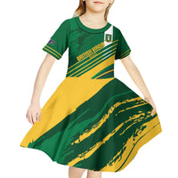 Custom British Virgin Islands Football Kid Short Sleeve Dress Come On Nature Boys