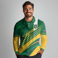 Custom British Virgin Islands Football Long Sleeve Polo Shirt Come On Nature Boys