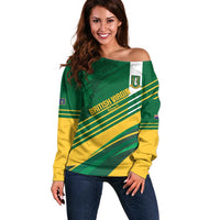 Custom British Virgin Islands Football Off Shoulder Sweater Come On Nature Boys