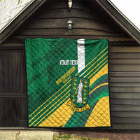 Custom British Virgin Islands Football Quilt Come On Nature Boys