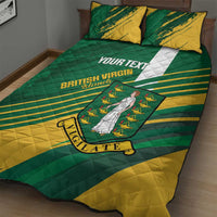 Custom British Virgin Islands Football Quilt Bed Set Come On Nature Boys