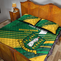 Custom British Virgin Islands Football Quilt Bed Set Come On Nature Boys