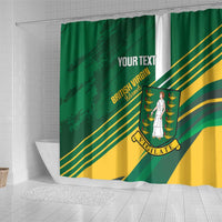 Custom British Virgin Islands Football Shower Curtain Come On Nature Boys