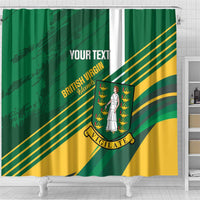 Custom British Virgin Islands Football Shower Curtain Come On Nature Boys