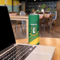 Custom British Virgin Islands Football Skinny Tumbler Come On Nature Boys