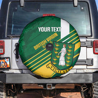 Custom British Virgin Islands Football Spare Tire Cover Come On Nature Boys