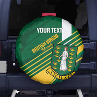 Custom British Virgin Islands Football Spare Tire Cover Come On Nature Boys
