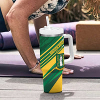 Custom British Virgin Islands Football Tumbler With Handle Come On Nature Boys