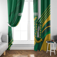 Custom British Virgin Islands Football Window Curtain Come On Nature Boys