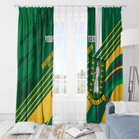 Custom British Virgin Islands Football Window Curtain Come On Nature Boys