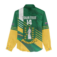 Custom British Virgin Islands Football Women Casual Shirt Come On Nature Boys