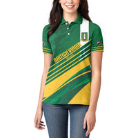 Custom British Virgin Islands Football Women Polo Shirt Come On Nature Boys